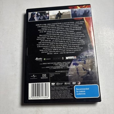 Burn Up (DVD, 2008) Neve Campbell, Bradley Whitford Region 4