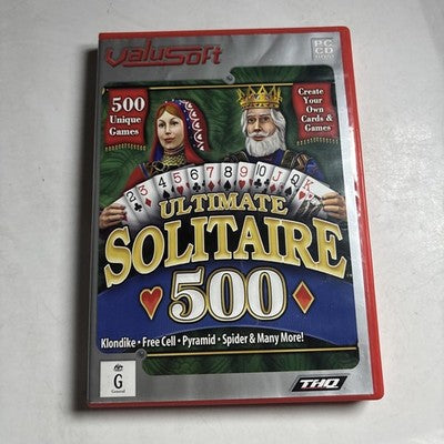 Ultimate Solitare 500 PC CDROM