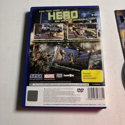 The Incredible Hulk -  PS2 PlayStation 2 Game Complete With Manual PAL