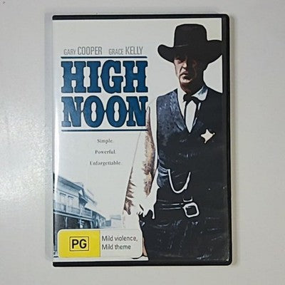 High Noon (DVD, 1952) Gary Cooper, Grace Kelly Region 4