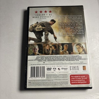 Hacksaw Ridge (DVD, 2016) Andrew Garfield Region 4 NEW