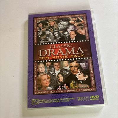 10 Classic Drama Movies (DVD, 4-Disc) Cary Grant All Regions
