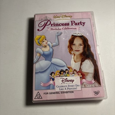 Princess Party Birthday Celebrations (DVD, 2004) Disney Region 4