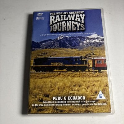 The World's Greatest Railway Journeys - Peru & Ecuador (DVD) All Regions NEW