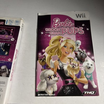 Barbie: Groom And Glam Pups Nintendo Wii Manual PAL