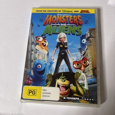 Monsters Vs Aliens (DVD, 2009) Region 4 NEW