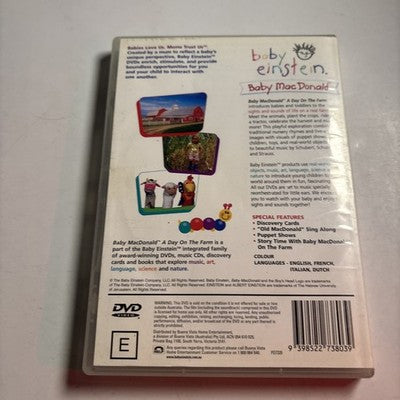 Baby Einstein - Baby Macdonald (DVD, 2004) Region 4