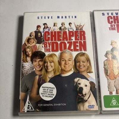 Cheaper by the Dozen 1 & 2 (DVD, 2-Disc) Steve Martin Region 4