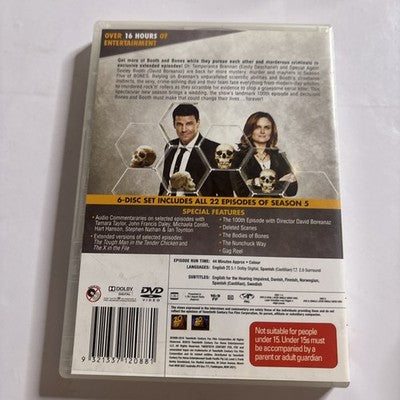 Bones : Season 5 (DVD, 2009) Region 4