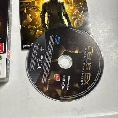 Deus Ex: Human Revolution - PS3 Game in Case w/ Manual