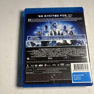 Ready Player One (Blu-ray, 2018) Tye Sheridan, Olivia Cooke, Region B