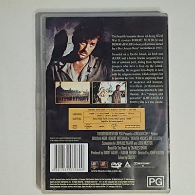 Heaven Knows Mr Allison (DVD, 1957) Robert Mitchum, Deborah Kerr Region 4