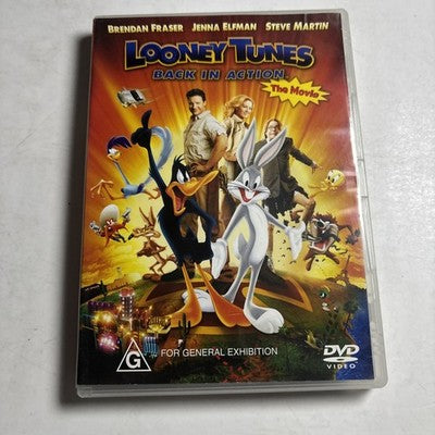 Looney Tunes Back in Action (DVD, 2003) Brendan Fraser, Steve Martin Region 4