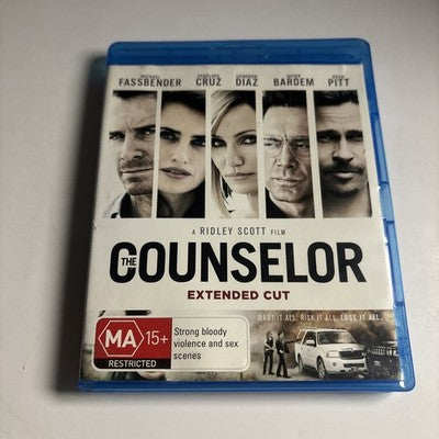 The Counselor (Blu-ray, 2013) Brad Pitt, Cameron Diaz, Javier Bardem Region B