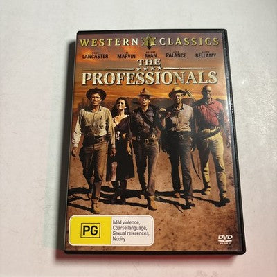 The Professionals (DVD, 1966) Burt Lancaster, Jack Palance, Region 4 NEW