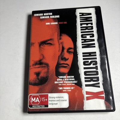 American History X (DVD, 1999) Edward Norton, Edward Furlong Region 4