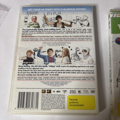 Diary of a Wimpy Kid 1, 2, 3 (DVD, 3-Disc) Region 4