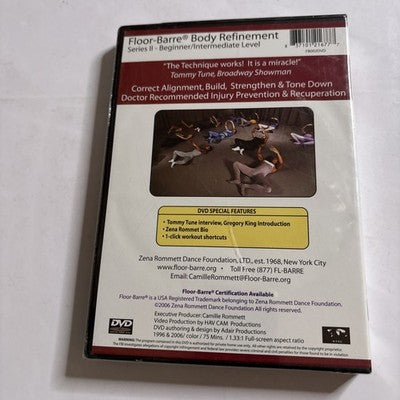 Floor-Barre Body Refinement: Series 2 Beginner/Intermediate Level DVD NEW