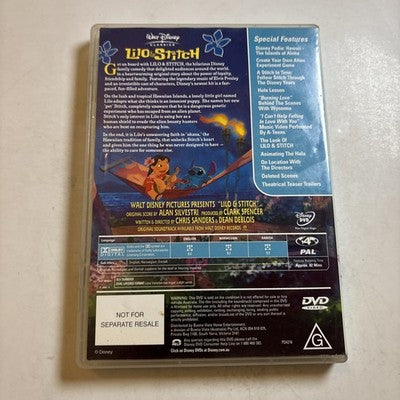Lilo & Stitch (DVD, 2001) Region 4