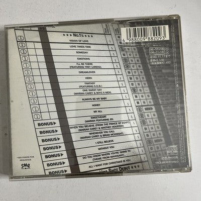 Mariah Carey – #1's (CD, 1998) Japan Bonus Track SRCS 8820