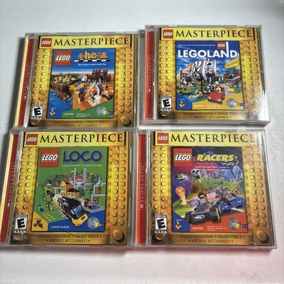Lego Masterpiece: Loco, Chess, Legoland, Racers PC CDROM 1999