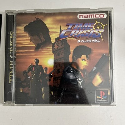 Time Crisis 1 PS1 Sony PlayStation NTSC-J Japanese 1996 Light Gun Game Complete
