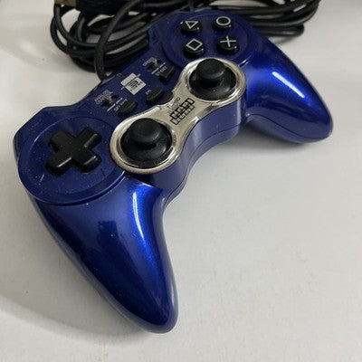 Hori Horipad 3 Turbo Sony PlayStation 3 PS3 Controller USB Blue + Rapid Fire