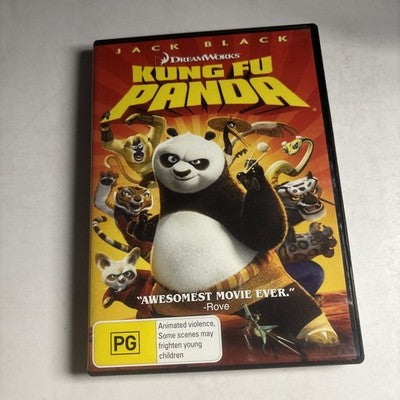 Kung Fu Panda (DVD, 2008) Jack Black Region 4