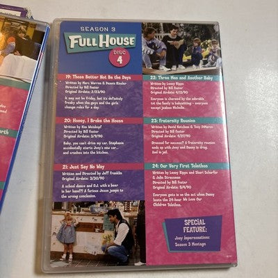Full House - Season 3 (DVD, 1990) Region 1