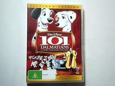 101 Dalmatians (DVD, 1961) Disney Region 4