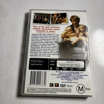 Raising Arizona (DVD, 1987) Nicholas Cage, Holly Hunter Region 4