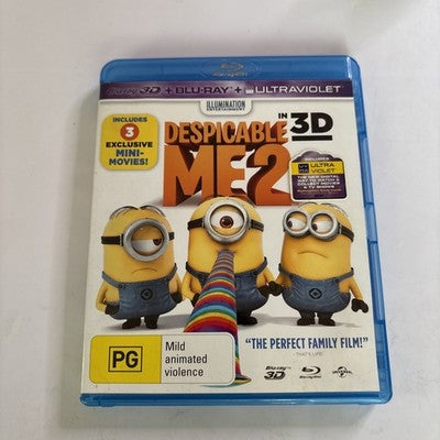 Despicable Me 2 In 3D (Blu-ray 3D, 2013) All Regions