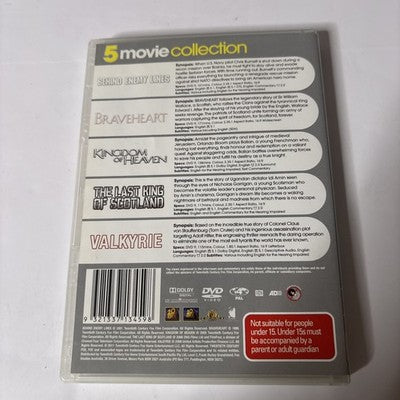 Behind Enemy Lines / Braveheart /Kingdom of Heaven /The Last King / Valkyrie DVD