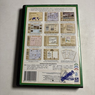 Discovering Dinosaurs PC Mac CDROM Edutainment Disc Ages 6-12  2002