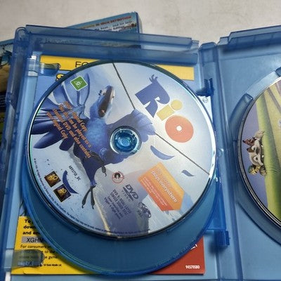 Rio 3D (Blu-ray 3D + DVD, 2011) Anne Hathaway, Jamie Foxx, Region B & 4
