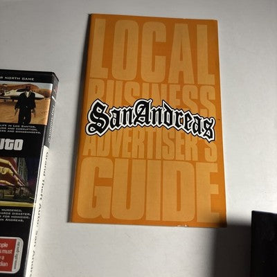Grand Theft Auto San Andreas Sony PlayStation 2 PS2 Manual PAL