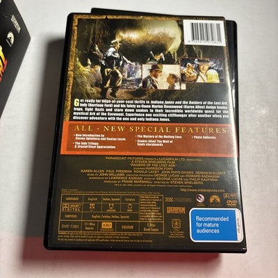 Indiana Jones - The Complete Adventures (DVD, 2017, 4-Disc) Region 4