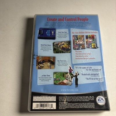 The Sims - Deluxe Edition -  PC CDROM Game 2002
