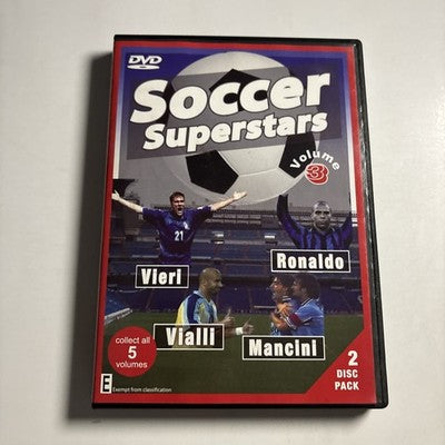 Soccer Superstars Vol. 3 (Viery, Ronaldo, Vialli, Mancini) DVD All Regions