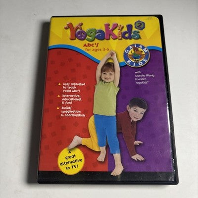GAIAM: Yoga For Kids - ABC's For Ages 3-6 (DVD, 2003) All Regions