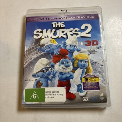 The Smurfs 2 In 3D (Blu-ray 3D, 2013) All Regions