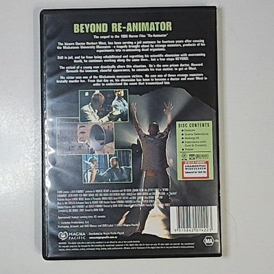 Beyond Re-Animator (DVD, 2003) Jeffrey Combs, Barbara Elorrieta Region 4