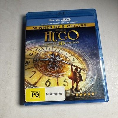 Hugo 3D (Blu-ray 3D, 2011) Ben Kingsley, Christopher Lee, Jude Law Region B