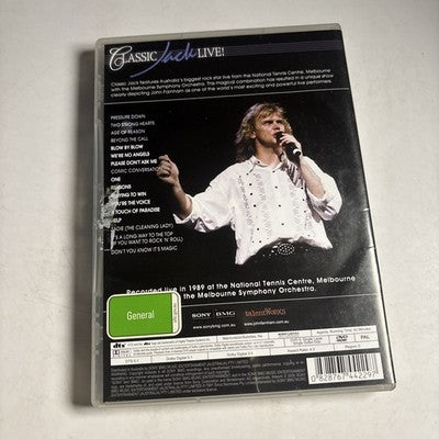 John Farnham - Classic Jack Live (DVD, 2006) All Regions