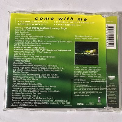 Puff Daddy, Jimmy Page – Come With Me (CD, 1998) Australia 666026 9
