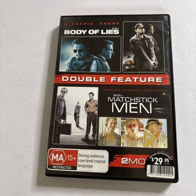 Body of Lies / Matchstick Men (DVD, 2010) Leonardo DiCaprio, Region 4