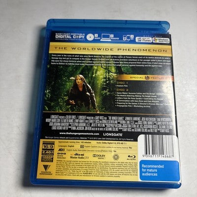 The Hunger Games (Blu-ray, 2011) Jennifer Lawrence Region B