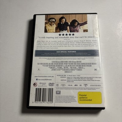 Hidden Figures (DVD, 2016) Region 4