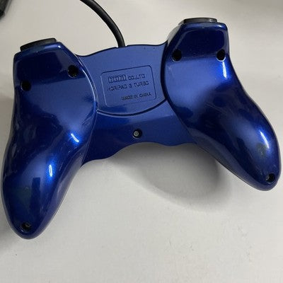 Hori Horipad 3 Turbo Sony PlayStation 3 PS3 Controller USB Blue + Rapid Fire