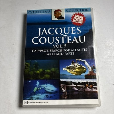Jacques Cousteau Vol 5 Calyspo's Search For Atlantis Part 1 & 2 DVD All Regions